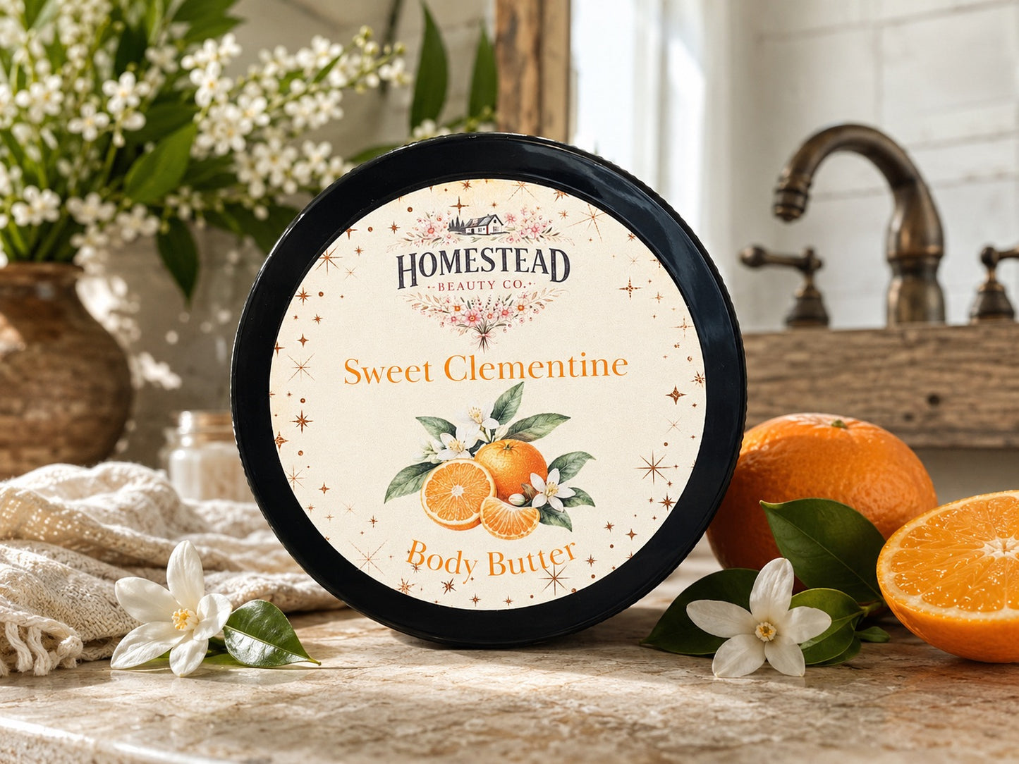 Sweet Clementine Body Butter – Orange Blossom Moisturizer