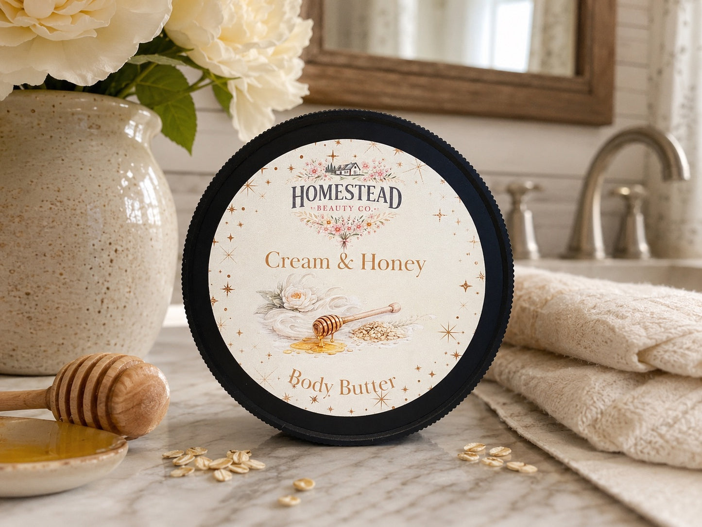 Cream & Honey Body Butter – Oatmeal Honey Moisturizer