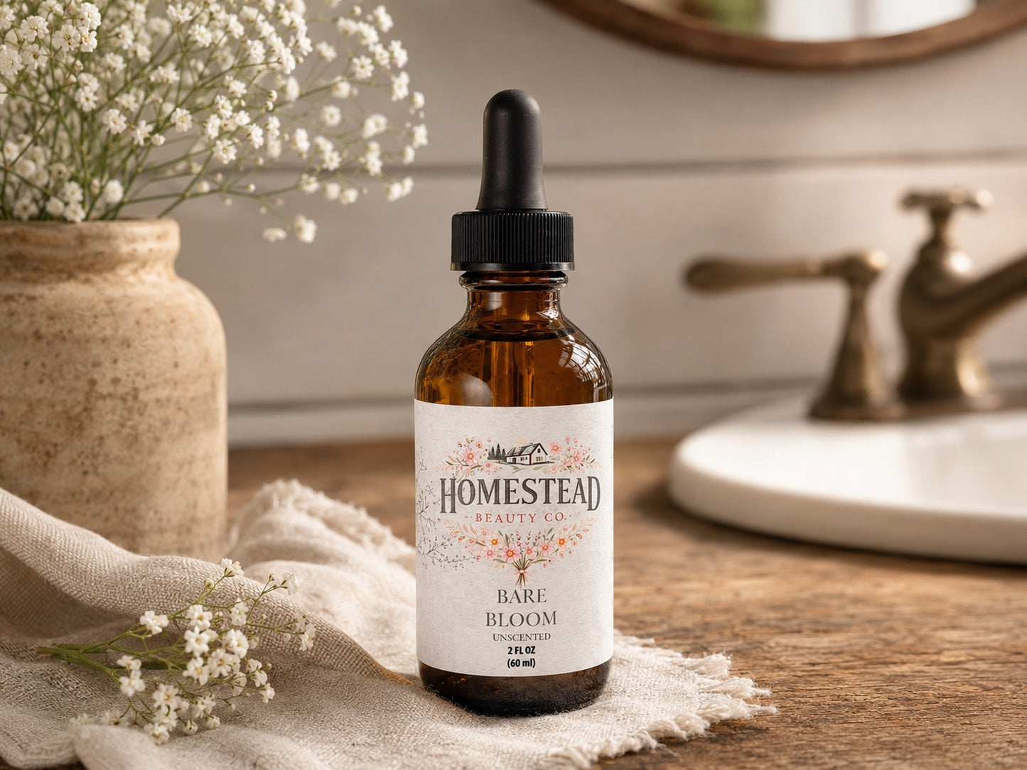 Bare Bloom Fragrance-Free Women’s Hair Oil