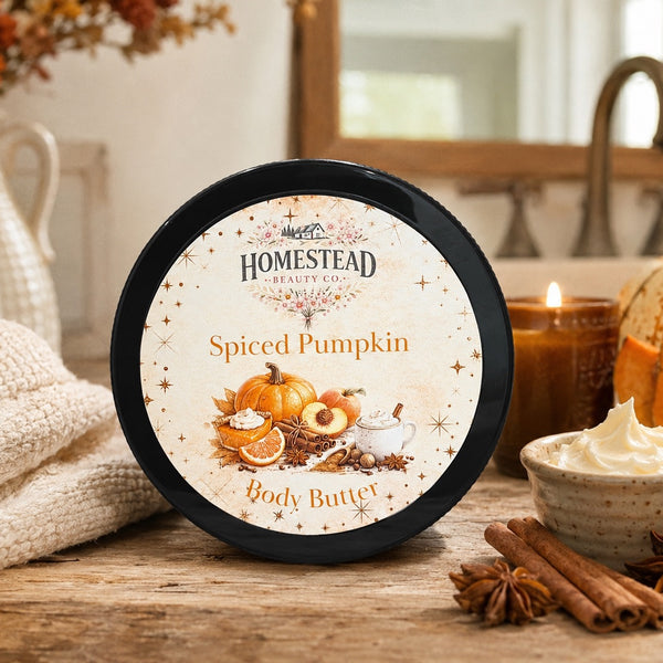 Spiced Pumpkin Body Butter – Fall Moisturizer for Dry Skin