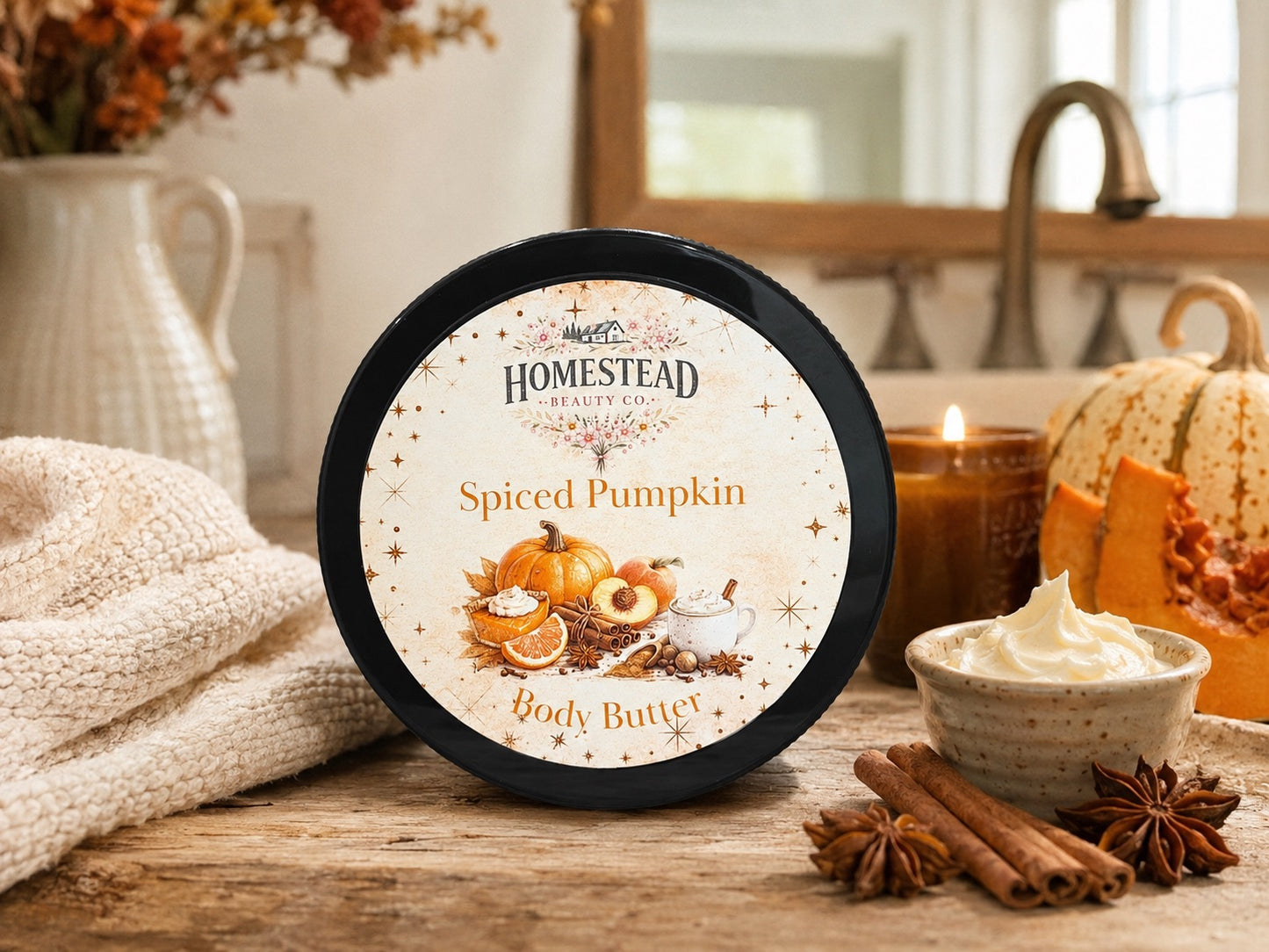 Spiced Pumpkin Body Butter – Fall Moisturizer for Dry Skin