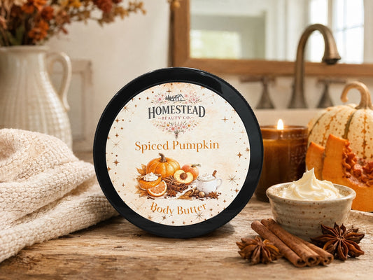 Spiced Pumpkin Body Butter – Fall Moisturizer for Dry Skin