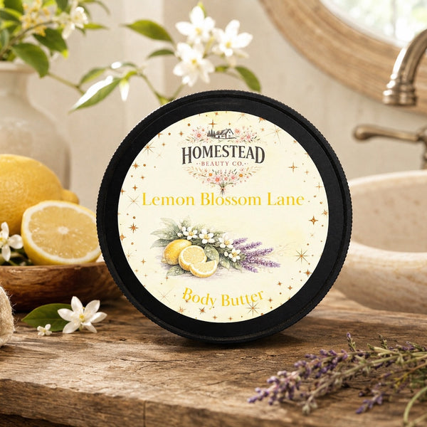 Lemon Blossom Lane Body Butter – Lavender Lemon Moisturizer