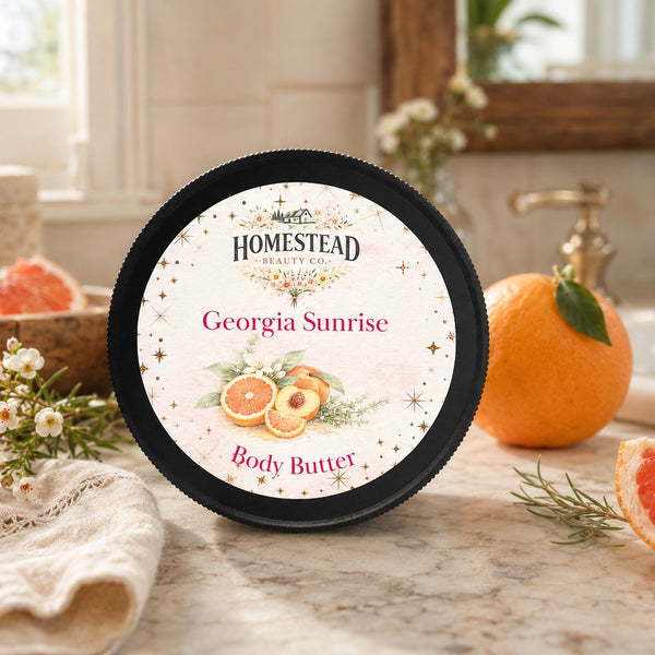 Georgia Sunrise Body Butter – Peach Grapefruit Moisturizer