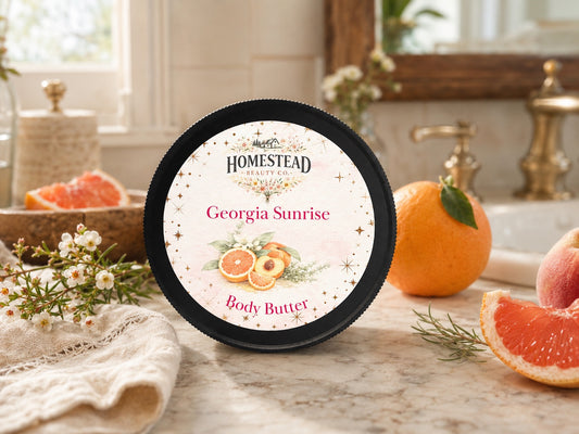 Georgia Sunrise Body Butter – Peach Grapefruit Moisturizer