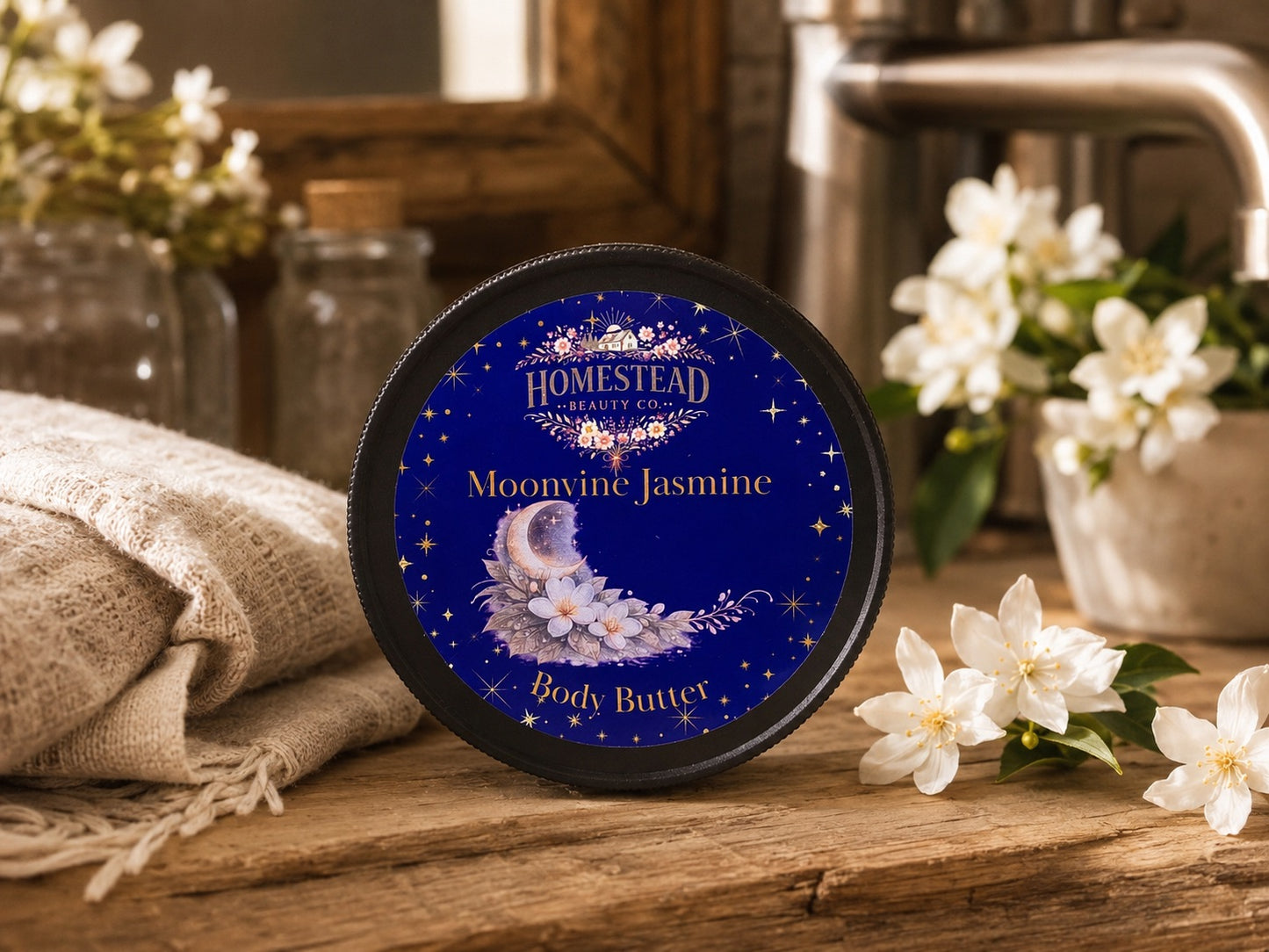 Moonvine Jasmine Body Butter – Jasmine Moisturizer for Dry Skin