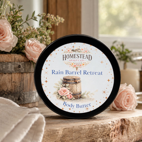 Rain Barrel Retreat Body Butter – Fresh Moisturizer for Dry Skin