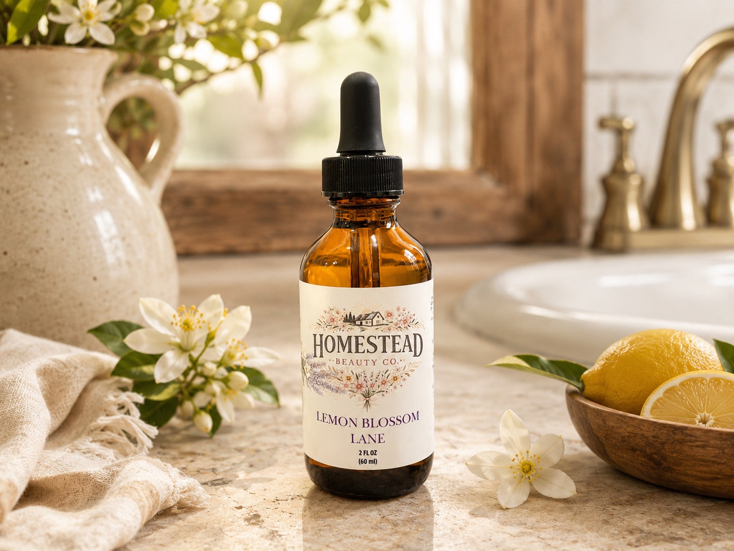 Lemon Blossom Lane Women’s Hair Oil – Lemon Zest & Lavender